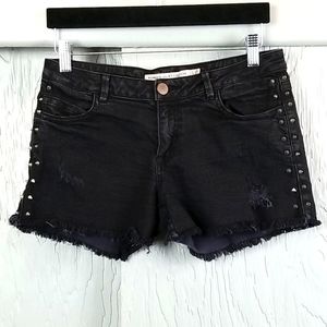 ROMEO & JULIET COUTURE..Black Jean Shorts
